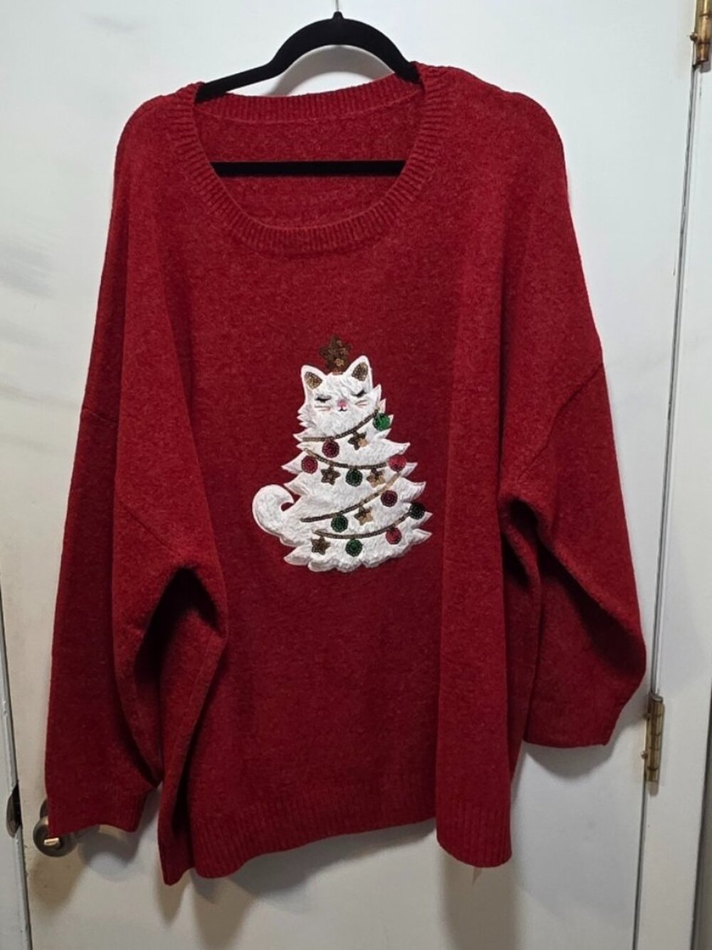NWT Bloomchic Size US26 Ugly Christmas Cat Sweater